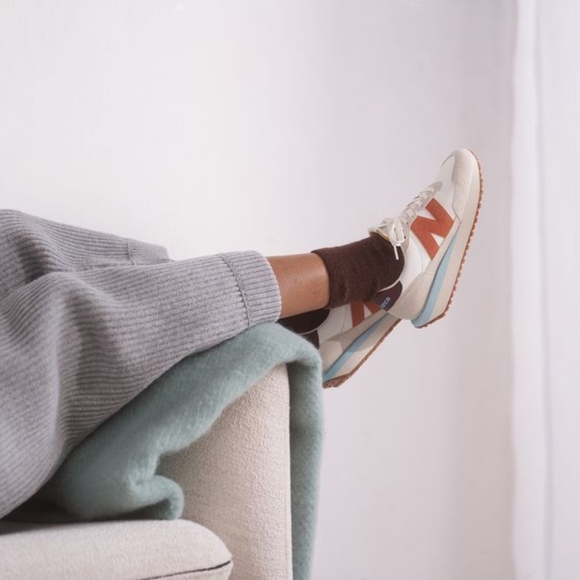 NB 237 Sea Salt with Soft Copper Retro Running Shoes / Sneakers - Last Pair! - Picture 5 of 13